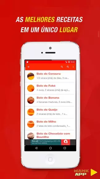 Receitas de Bolos Caseiros ekran görüntüsü 1