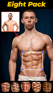 Six pack abs editor for Men captura de pantalla 