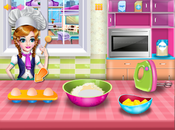 Girls cooking special cake captura de pantalla 