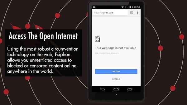 Psiphon Pro captura de pantalla 