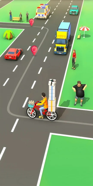 Paperboy Ticket Delivery Game captura de pantalla 