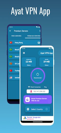 Ayat VPN | Secure VPN Proxy ဖန်သားပြင်ဓာတ်ပုံ 1