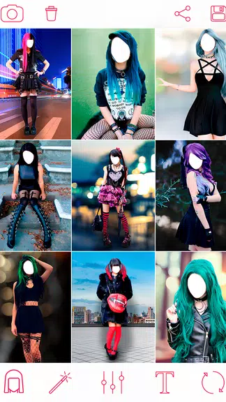 Emo Makeup & Gothic Photo App screenshot 2