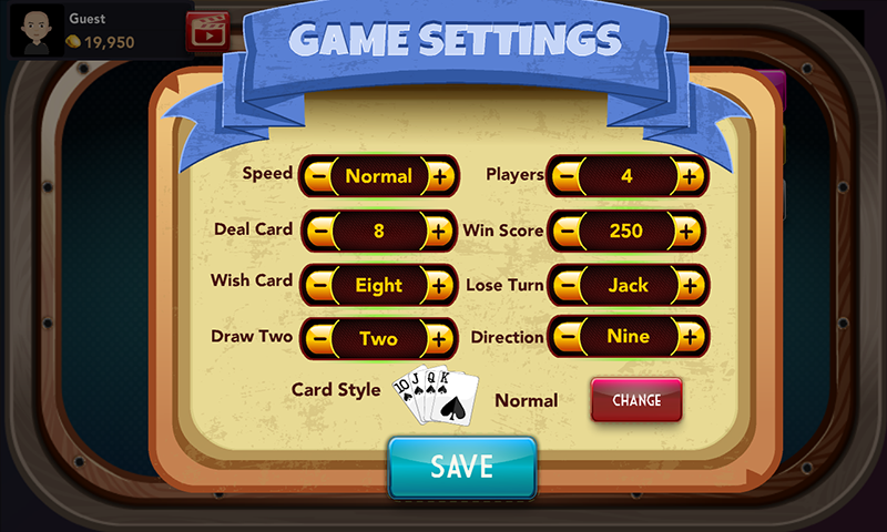 Offline Crazy Eights - Free Card Game Screenshot 2