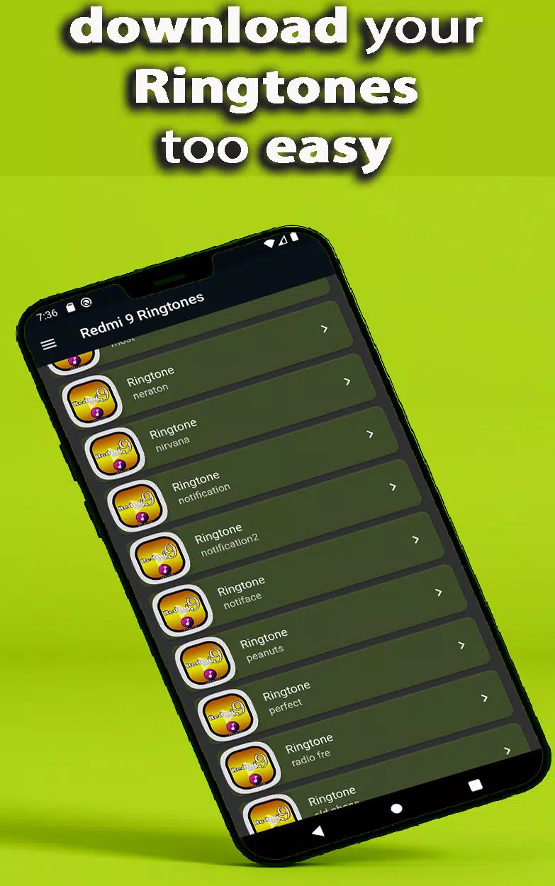 Redmi Note 9 Ringtone App screenshot 3