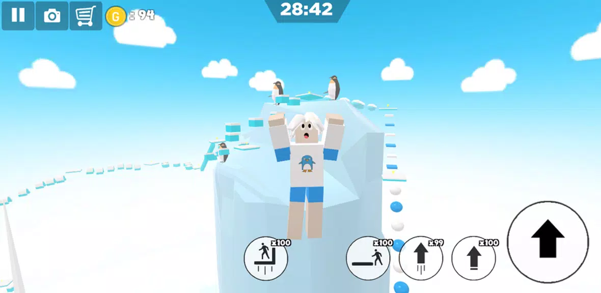 Ice snow island parkour Screenshot 1