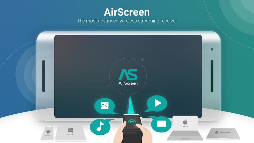 AirScreen - AirPlay & Cast ဖန်သားပြင်ဓာတ်ပုံ 1