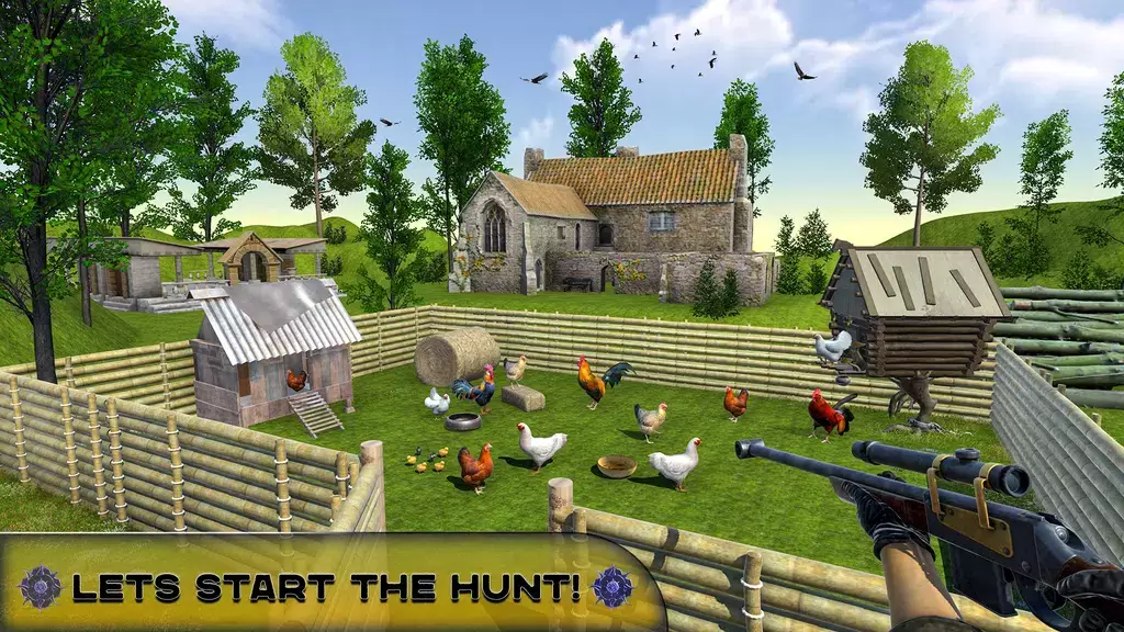 Chicken Hunting Challenge Game ekran görüntüsü 1