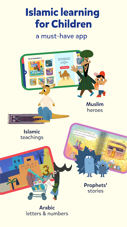 Miraj Muslim Kids Books Games captura de pantalla 