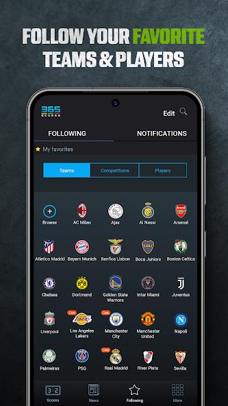 365Scores: Live Scores & News Mod screenshot 1