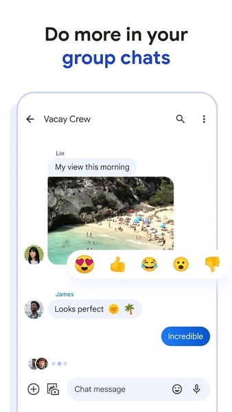 Android Messages ဖန်သားပြင်ဓာတ်ပုံ 1