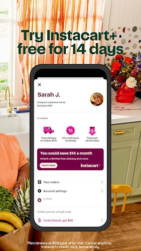 Instacart: Food delivery today screenshot 2