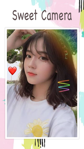 Live face sticker sweet camera screenshot 2