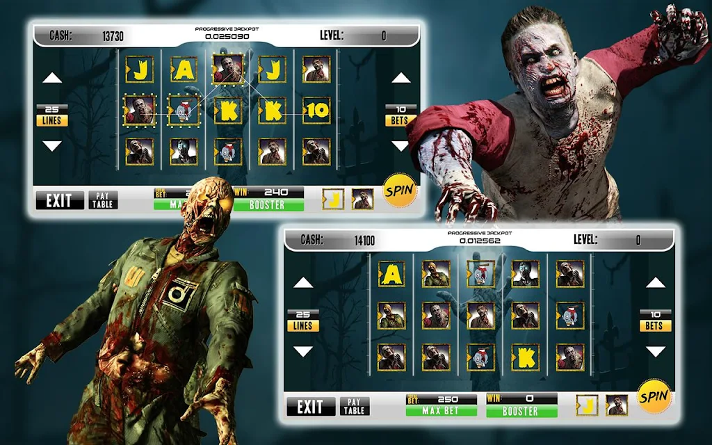 Casino Walking Zombie Slots Machine экрана 4