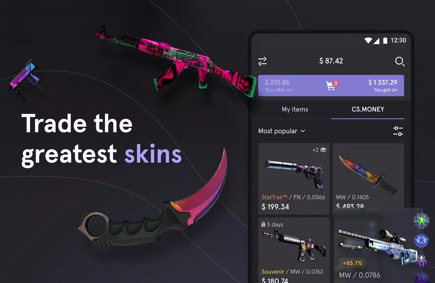 CS.MONEY ‒ Trade CS:GO skins ဖန်သားပြင်ဓာတ်ပုံ 1