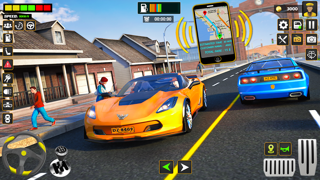 City Cab Driver Car Taxi Games экрана 2