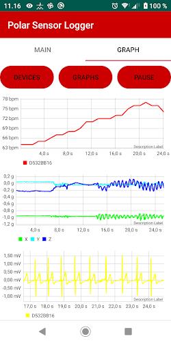 Polar Sensor Logger Capture d'écran 4