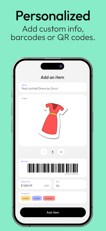 Amoa: easy scanner & inventory Captura de tela 3