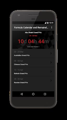 Formula 2024 Calendar Screenshot 2