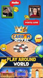 Carrom Royal : Disc Pool Game Скриншот 1