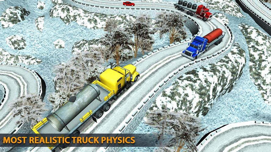 Truck Driving Uphill Simulator ekran görüntüsü 4