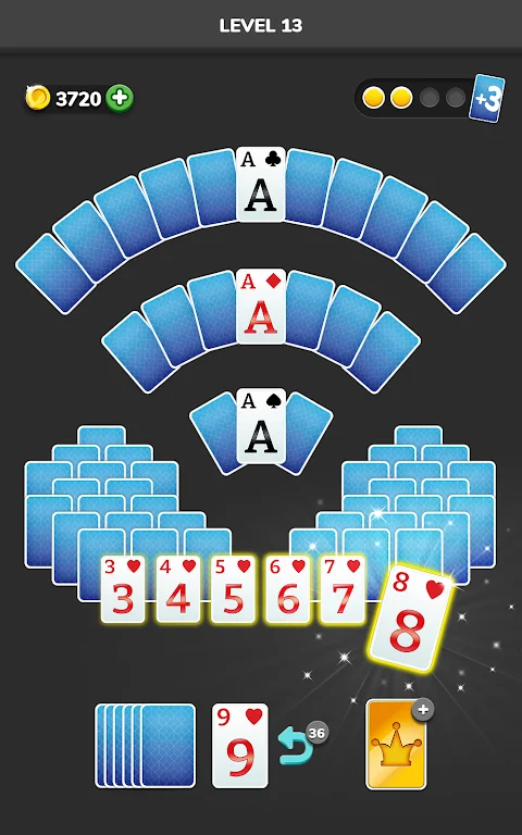 Screenshot Solitaire 3D - Tripeaks Puzzle 2