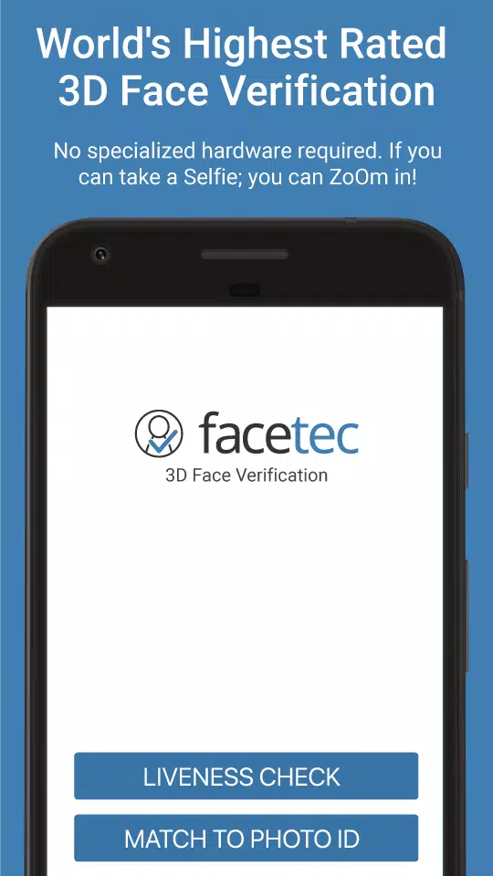 FaceTec Demo ဖန်သားပြင်ဓာတ်ပုံ 1
