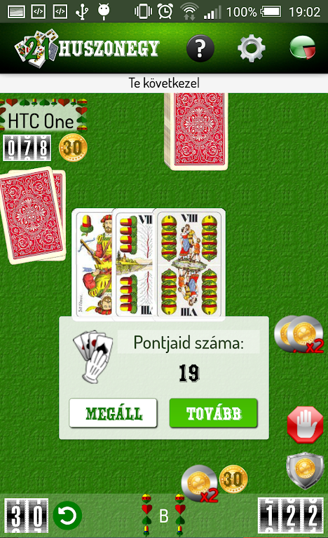 Huszonegy - magyar kártyával screenshot 1