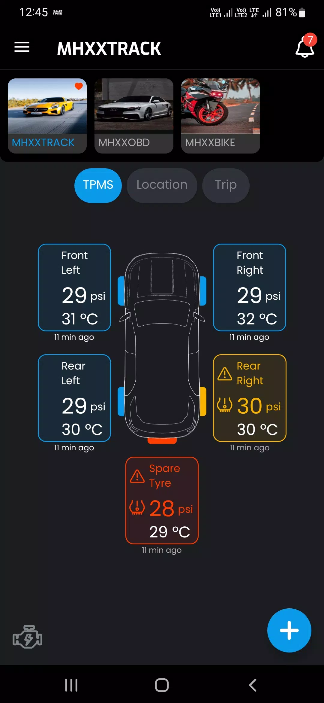 SMART TYRE CAR & BIKE স্ক্রিনশট 1