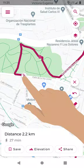 Just Draw It! - Route planner screenshot 1