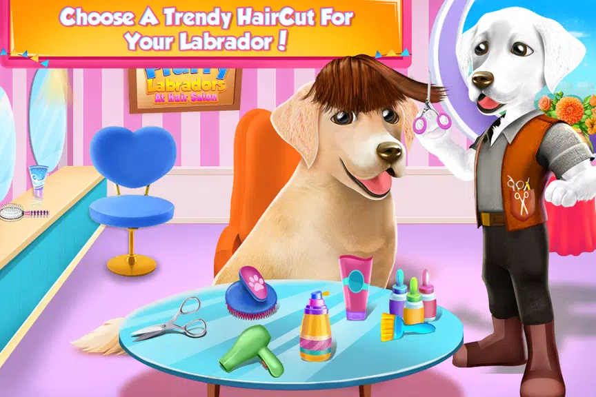 Fluffy Labradors at Hair Salon screenshot 3