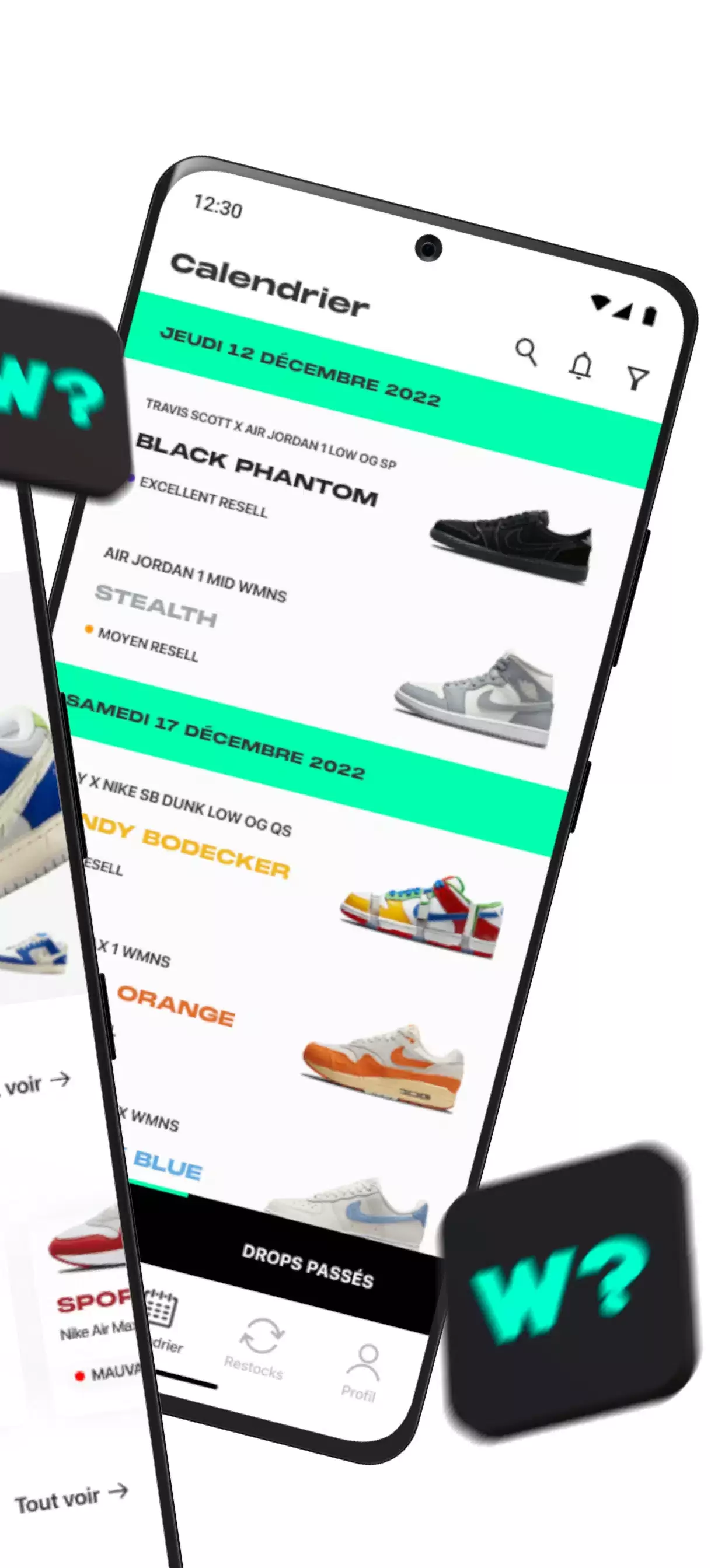 Screenshot WhenToCop? - Sneakers releases 2