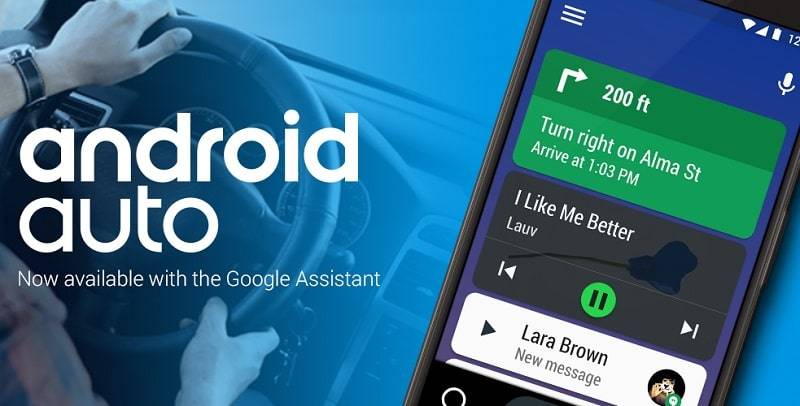 Android Auto – Google Maps, Media & Messaging ảnh chụp màn hình 1