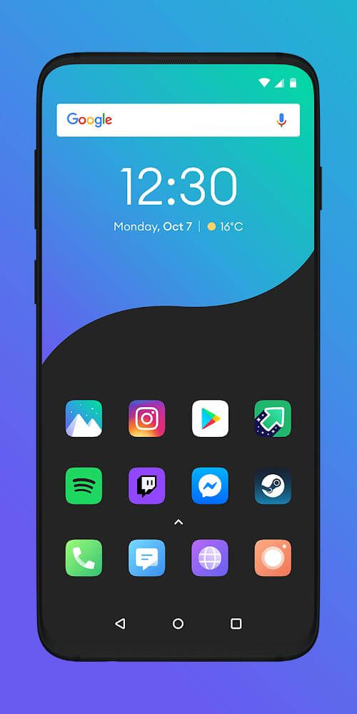 Borealis - Icon Pack Mod ဖန်သားပြင်ဓာတ်ပုံ 1