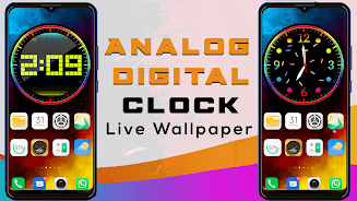 Analog & Digital Clock Screenshot 1