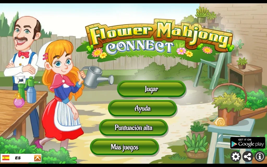 Flower Mahjong Flores screenshot 1