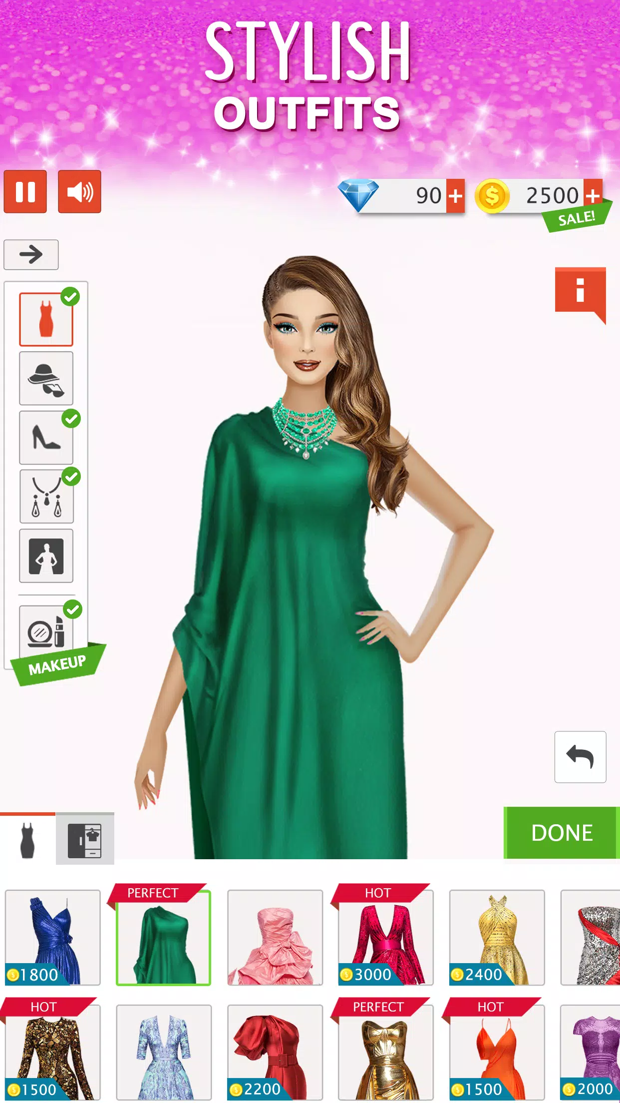 Fashion Stylist: Dress Up Game Screenshot 2