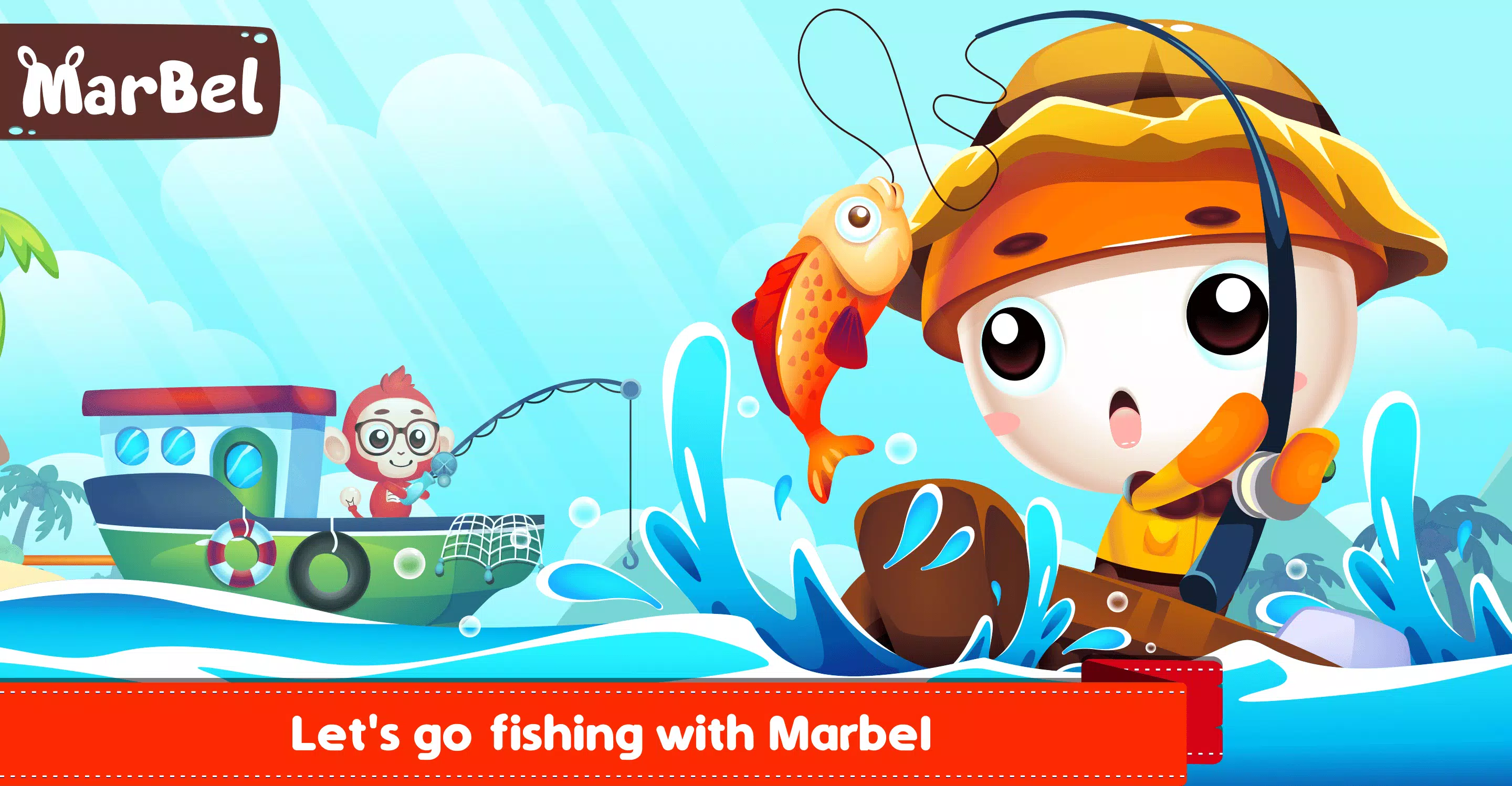 Marbel Fishing - Kids Games Screenshot 1