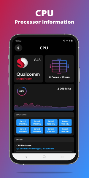 G-CPU:Monitor CPU, RAM, Widget Screenshot 3