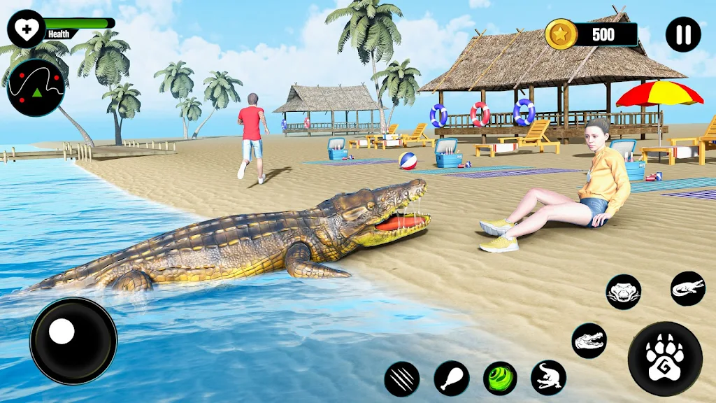 Crocodile Attack Animal games captura de pantalla 