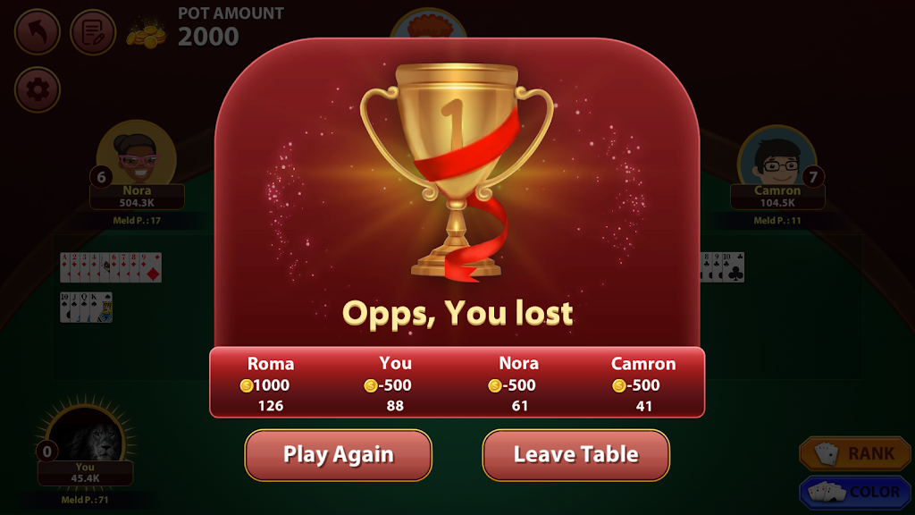Rummy 500 : The Rummy Game screenshot 2