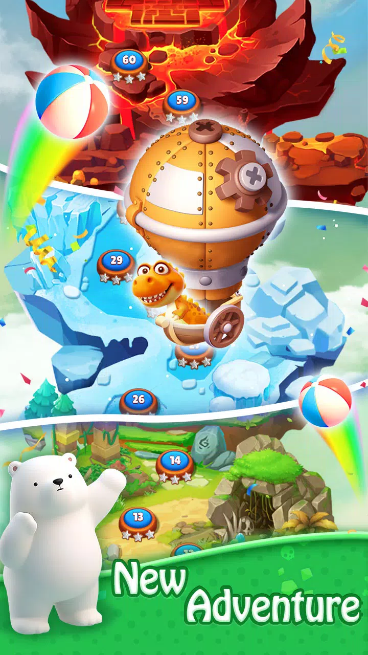 Screenshot Bubble Shooter - Dino Match 4