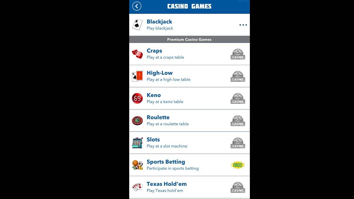 Bitlife ကာစီနိုရွေးချယ်စရာများ