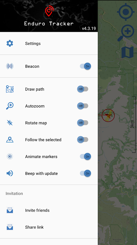 Enduro Tracker - GPS tracker Capture d'écran 1