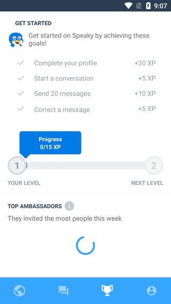 Speaky: Intercambio de Idiomas captura de pantalla 
