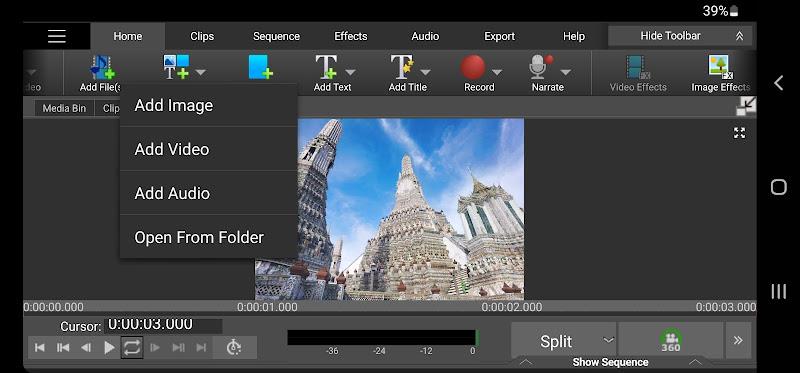 VideoPad Video Editor ဖန်သားပြင်ဓာတ်ပုံ 3