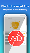 Pure Web Browser - Adblocker Captura de tela 3