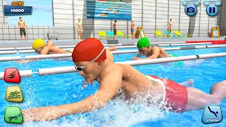 Aqua swimming pool racing 3D screenshot 4