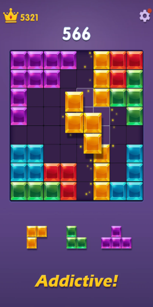 Blocks Puzzle: Gem Blast ảnh chụp màn hình 2