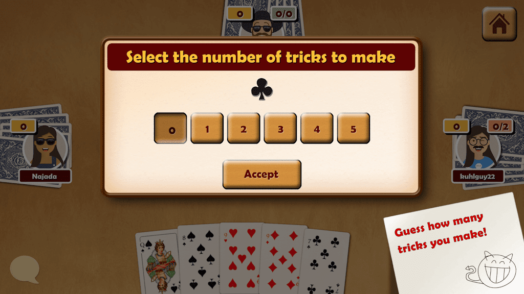 Oh Hell - Online Spades Game экрана 1